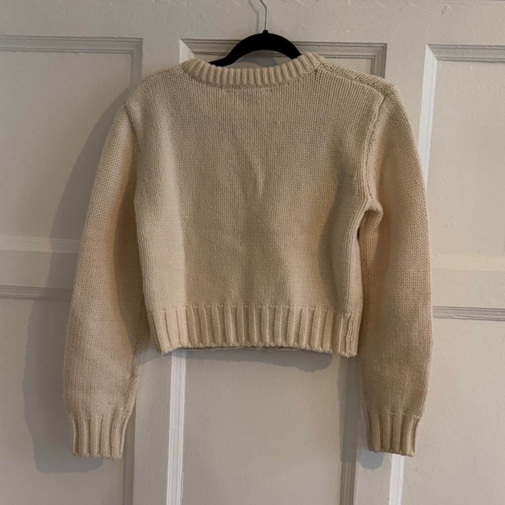 Zara Cream Button-Up Cardigan - Picture 2 of 2